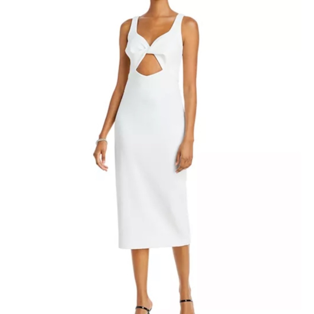 Aqua Cutout Midi Dress